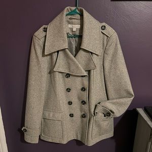 Gray New York & Co. XL women’s winter peacoat